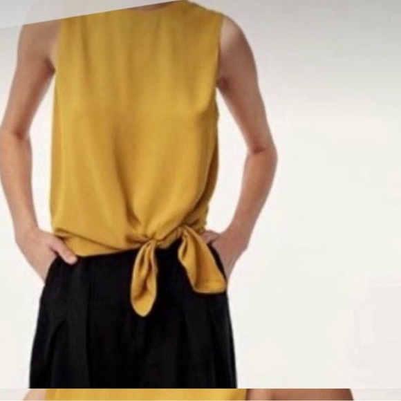 Aritzia Babaton Hopkins Blouse - XS - Dark Yellow - Picture 3 of 8